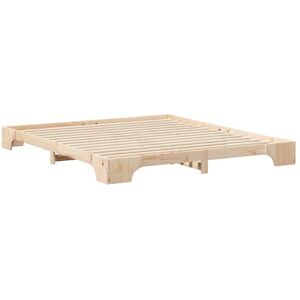 Floor Bed Frame with Storage Brown Solid pine wood Vidaxl Floor Bed Frame with Storage Brown Solid pine wood Vidaxl