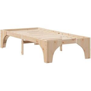 Floor Bed Frame with Storage Brown 90 x 190 cm Solid pine wood vidaXL Floor Bed Frame with Storage Brown 90 x 190 cm Solid pine wood vidaXL