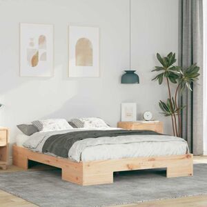 Floor Bed Frame with Storage Brown Solid pine wood Vidaxl Floor Bed Frame with Storage Brown Solid pine wood Vidaxl