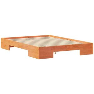 Floor Bed Frame with Storage Brown Solid pine wood Vidaxl Floor Bed Frame with Storage Brown Solid pine wood Vidaxl
