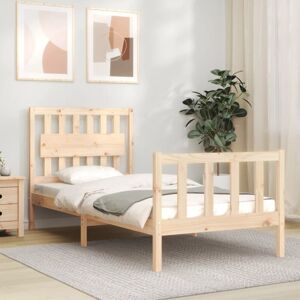 Bed Frame without Mattress 90x200 cm Solid Wood Pine vidaXL Bed Frame without Mattress 90x200 cm Solid Wood Pine vidaXL