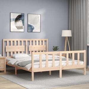 Bed Frame without Mattress 160x200 cm Solid Wood Pine vidaXL Bed Frame without Mattress 160x200 cm Solid Wood Pine vidaXL