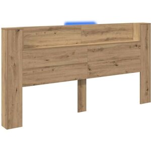 Headboard Artisan Oak 200 x 15 x 103.5 cm Engineered Wood vidaXL Headboard Artisan Oak 200 x 15 x 103.5 cm Engineered Wood vidaXL