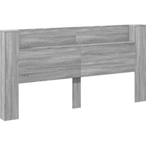 Headboard Grey Sonoma 200 x 16.5 x 103.5 cm Engineered Wood vidaXL Headboard Grey Sonoma 200 x 16.5 x 103.5 cm Engineered Wood vidaXL