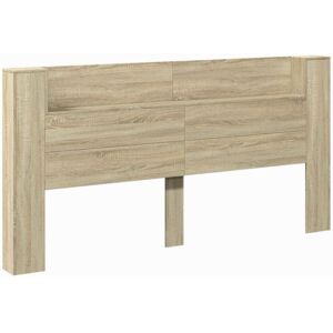 Headboard Sonoma Oak 200 x 16.5 x 103.5 cm Engineered Wood vidaXL Headboard Sonoma Oak 200 x 16.5 x 103.5 cm Engineered Wood vidaXL
