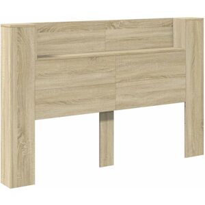 Headboard Sonoma Oak 160 x 16.5 x 103.5 cm Engineered Wood vidaXL Headboard Sonoma Oak 160 x 16.5 x 103.5 cm Engineered Wood vidaXL