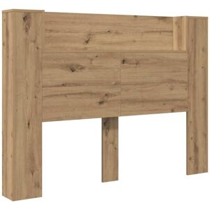 Headboard Artisan Oak 140 x 17 x 104.5 cm Engineered Wood vidaXL Headboard Artisan Oak 140 x 17 x 104.5 cm Engineered Wood vidaXL