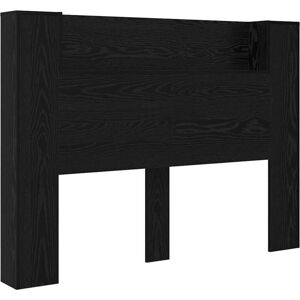 Headboard Black Oak 140 x 17 x 104.5 cm Engineered Wood vidaXL Headboard Black Oak 140 x 17 x 104.5 cm Engineered Wood vidaXL