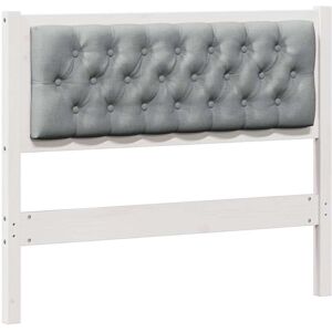 vidaXL Headboard White Grey 100cm Solid Pine - Headboard vidaXL Headboard White Grey 100cm Solid Pine - Headboard