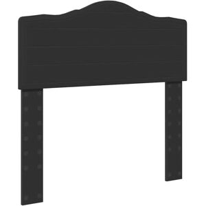 Headboard with Headboard Black Oak 100 cm Engineered wood vidaXL Headboard with Headboard Black Oak 100 cm Engineered wood vidaXL