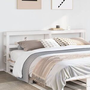 Headboard with Shelves White 180 cm Solid Wood Pine Vidaxl Headboard with Shelves White 180 cm Solid Wood Pine Vidaxl