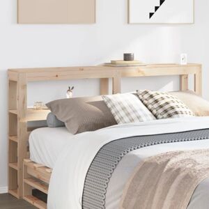 Headboard with Shelves 160 cm Solid Wood Pine Vidaxl Headboard with Shelves 160 cm Solid Wood Pine Vidaxl