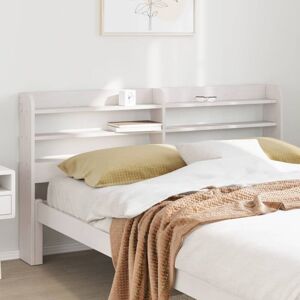 Headboard with Shelves White 150 cm Solid Wood Pine Vidaxl Headboard with Shelves White 150 cm Solid Wood Pine Vidaxl