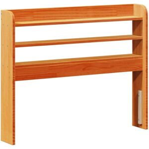 Headboard with Shelves Wax Brown 75 cm Solid Wood Pine Vidaxl Headboard with Shelves Wax Brown 75 cm Solid Wood Pine Vidaxl