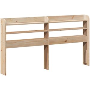 Headboard with Shelves 150 cm Solid Wood Pine Vidaxl Headboard with Shelves 150 cm Solid Wood Pine Vidaxl
