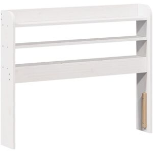 Headboard with Shelves White 75 cm Solid Wood Pine Vidaxl Headboard with Shelves White 75 cm Solid Wood Pine Vidaxl