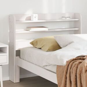 Headboard with Shelves White 100 cm Solid Wood Pine Vidaxl Headboard with Shelves White 100 cm Solid Wood Pine Vidaxl