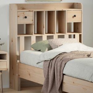 Headboard with Storage 75 cm Solid Wood Pine Vidaxl Headboard with Storage 75 cm Solid Wood Pine Vidaxl