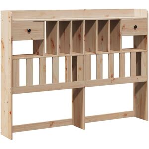 Headboard with Storage 160 cm Solid Wood Pine Vidaxl Headboard with Storage 160 cm Solid Wood Pine Vidaxl