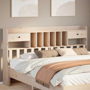 Headboard with Storage 180 cm Solid Wood Pine Vidaxl Headboard with Storage 180 cm Solid Wood Pine Vidaxl