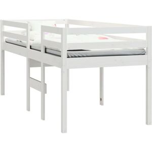 vidaXL White High Sleeper Bed 80x200 cm - Bedroom Loft Frame Kids vidaXL White High Sleeper Bed 80x200 cm - Bedroom Loft Frame Kids