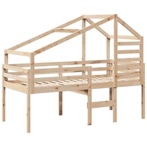 High Sleeper Bed without Mattress 90x200 cm Solid Wood Pine vidaXL High Sleeper Bed without Mattress 90x200 cm Solid Wood Pine vidaXL