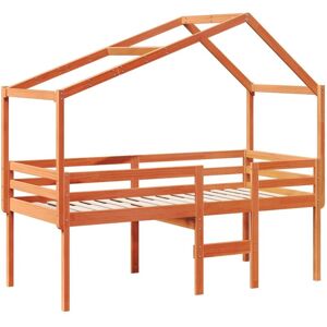 Vidaxl - High Sleeper Bed without Mattress Wax Brown 80x200 cm Solid Wood Pine Vidaxl - High Sleeper Bed without Mattress Wax Brown 80x200 cm Solid Wood Pine