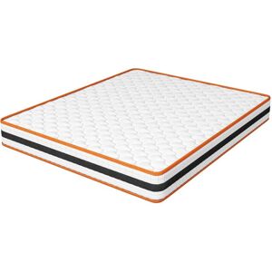 MCC DIRECT Hybrid Memory Foam and Spring Mattress, Double 4ft6 Breathable Memory Foam Mattress, Orthopaedic Comfort, Pressure Relief and Hypoallergenic MCC DIRECT Hybrid Memory Foam and Spring Mattress, Double 4ft6 Breathable Memory Foam Mattress, Orthopaedic Comfort, Pressure Relief and Hypoallergenic