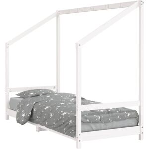 vidaXL Kids Bed White Pine 80x200cm - Kids Bed vidaXL Kids Bed White Pine 80x200cm - Kids Bed