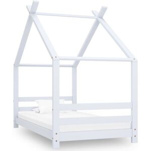 vidaXL White Pine Wood Kids Bed Frame 80x160 cm - Child's Bed vidaXL White Pine Wood Kids Bed Frame 80x160 cm - Child's Bed