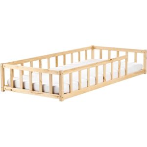 BELIANI Kids Bed Pine Wood MEYMAC 90 x 200 cm (EU Single) Light Brown BELIANI Kids Bed Pine Wood MEYMAC 90 x 200 cm (EU Single) Light Brown