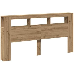 Led Headboard Artisan Oak 200x18.5x103.5 cm Engineered Wood Vidaxl Led Headboard Artisan Oak 200x18.5x103.5 cm Engineered Wood Vidaxl