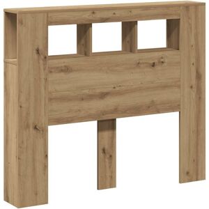 Led Headboard Artisan Oak 120x18.5x103.5 cm Engineered Wood Vidaxl Led Headboard Artisan Oak 120x18.5x103.5 cm Engineered Wood Vidaxl