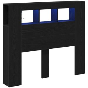Led Headboard Black oak 120 x 18.5 x 103.5 cm Engineered wood Vidaxl Led Headboard Black oak 120 x 18.5 x 103.5 cm Engineered wood Vidaxl