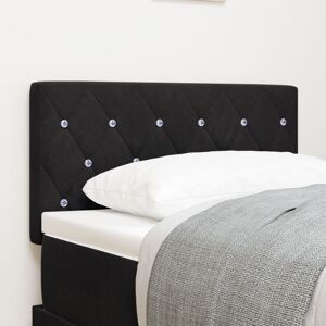 Led Headboard with led Strip Lights Argyle Black 80 cm Velvet Vidaxl Led Headboard with led Strip Lights Argyle Black 80 cm Velvet Vidaxl