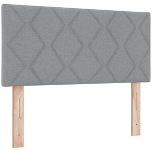 Headboard with led Strip Lights Light Grey 90 cm Fabric Vidaxl Headboard with led Strip Lights Light Grey 90 cm Fabric Vidaxl