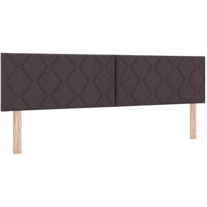 Headboard with led Strip Lights Adjustable Brown 180 cm Fabric Vidaxl Headboard with led Strip Lights Adjustable Brown 180 cm Fabric Vidaxl