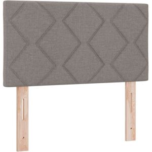 Headboard with LED Strip Lights Adjustable Taupe 80 cm Fabric vidaXL Headboard with LED Strip Lights Adjustable Taupe 80 cm Fabric vidaXL