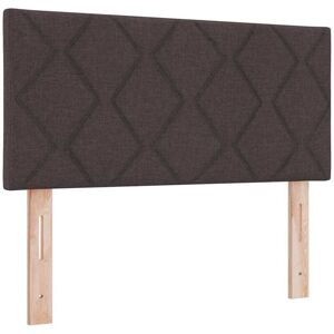 Headboard with led Strip Lights Adjustable Brown 90 cm Fabric Vidaxl Headboard with led Strip Lights Adjustable Brown 90 cm Fabric Vidaxl