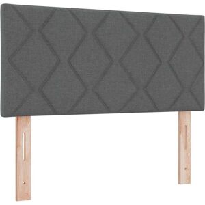Headboard with led Strip Lights Adjustable Grey 100 cm Fabric Vidaxl Headboard with led Strip Lights Adjustable Grey 100 cm Fabric Vidaxl
