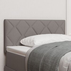 Headboard with LED Strip Lights Light Grey 90 cm Fabric vidaXL Headboard with LED Strip Lights Light Grey 90 cm Fabric vidaXL