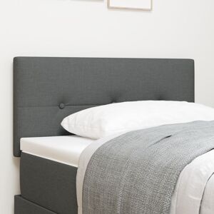 LED Headboard with LED Strip Lights Dark Grey 100 cm Fabric vidaXL LED Headboard with LED Strip Lights Dark Grey 100 cm Fabric vidaXL
