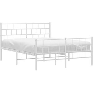 vidaXL Metal Bed Frame with Headboard & Footboard - 160x200cm vidaXL Metal Bed Frame with Headboard & Footboard - 160x200cm