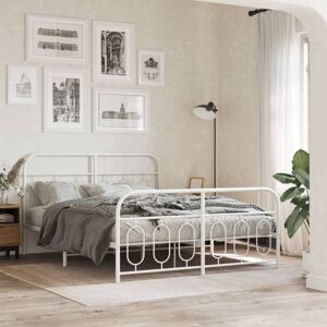 vidaXL Metal Bed Frame with Headboard & Footboard - Bed Type vidaXL Metal Bed Frame with Headboard & Footboard - Bed Type