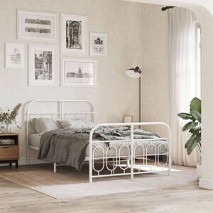 vidaXL Metal Bed Frame with Headboard & Footboard - Bed Frame vidaXL Metal Bed Frame with Headboard & Footboard - Bed Frame
