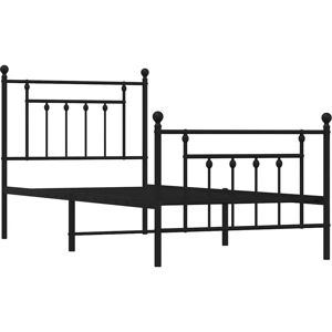 vidaXL Bed Frame with Headboard & Footboard - 80x200 cm - Bed Type vidaXL Bed Frame with Headboard & Footboard - 80x200 cm - Bed Type