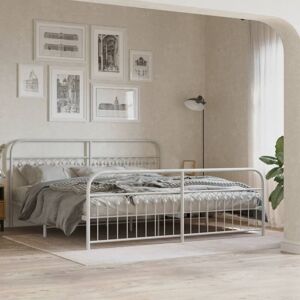 vidaXL Metal Bed Frame with Headboard & Footboard - Bed Type vidaXL Metal Bed Frame with Headboard & Footboard - Bed Type