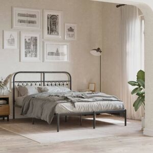 vidaXL Metal Bed Frame with Headboard - Bed Type vidaXL Metal Bed Frame with Headboard - Bed Type