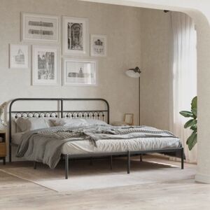 vidaXL Metal Bed Frame with Headboard - Bed Type vidaXL Metal Bed Frame with Headboard - Bed Type