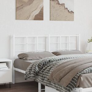 Metal Headboard White 150 cm Vidaxl Metal Headboard White 150 cm Vidaxl
